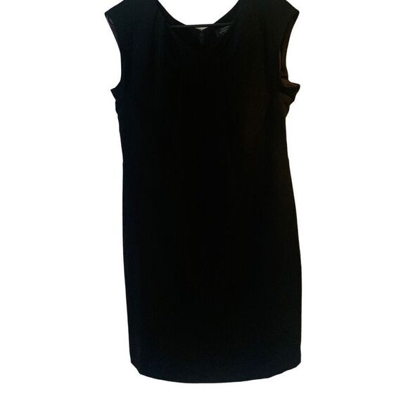 Pre Owned Women’s Tahari Arthur S Levine Cocktail Dinner Dress 12P Classic Black - Picture 2 of 11